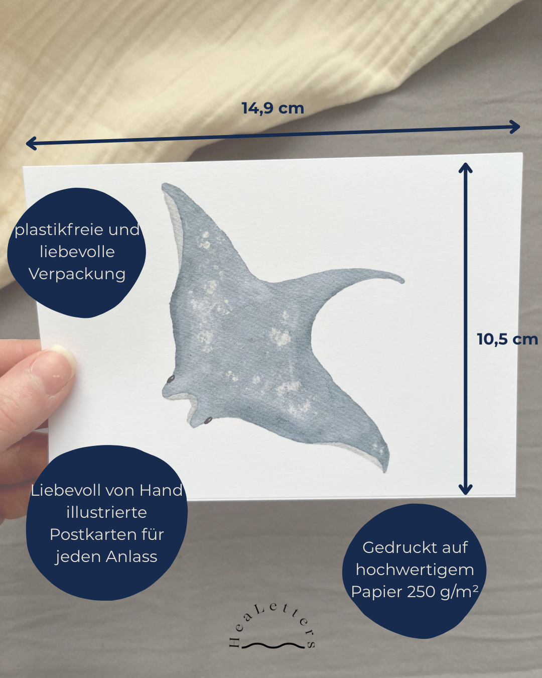 Postkarte „So viele Kerzen“