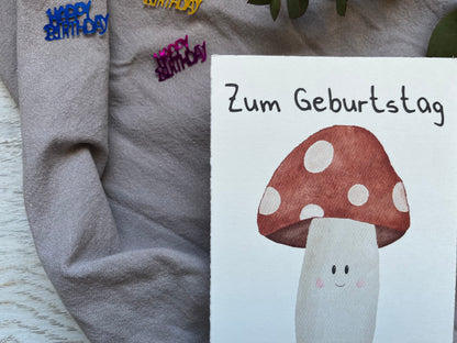 Postkarte „Glückspilz“