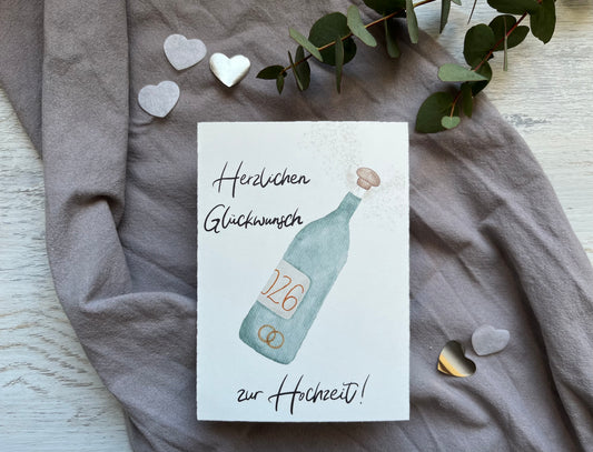 Postkarte „Zur Hochzeit“