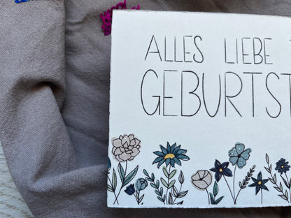 Postkarte „Geburtstagsblumen“