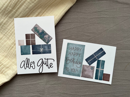 Postkarten-Set Geburtstaggeschenke 🎁