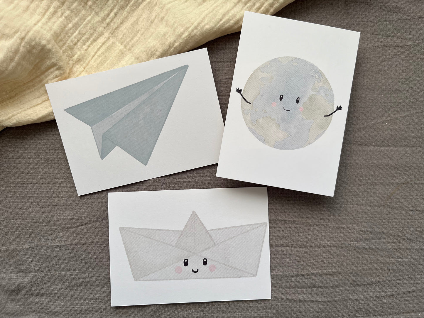 Postkarten-Set Weltenbummler 🗺️