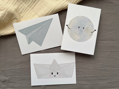 Postkarten-Set Weltenbummler 🗺️