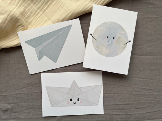 Postkarten-Set Weltenbummler 🗺️