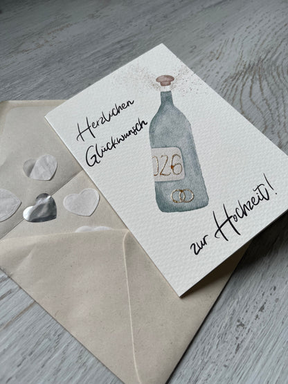 Postkarte „Zur Hochzeit“