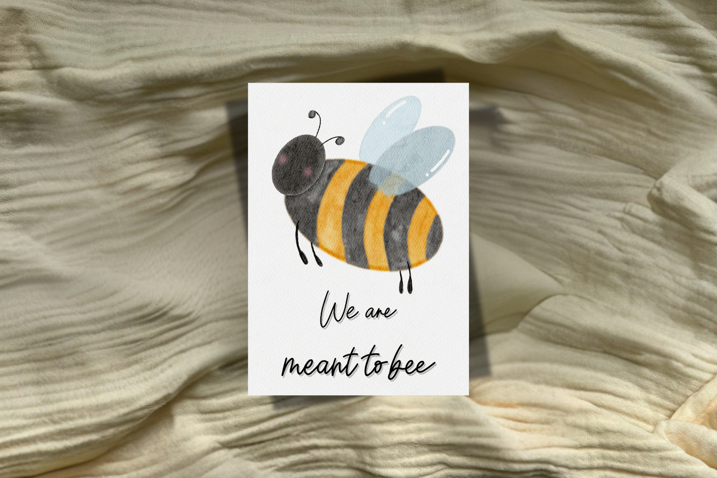 Postkarte Meant to bee 🐝