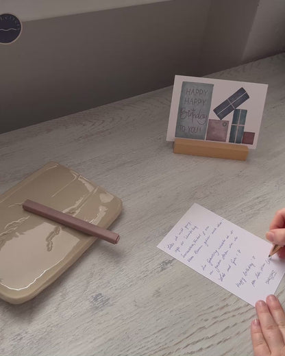 Postkarte Geburtstagsballons Blau